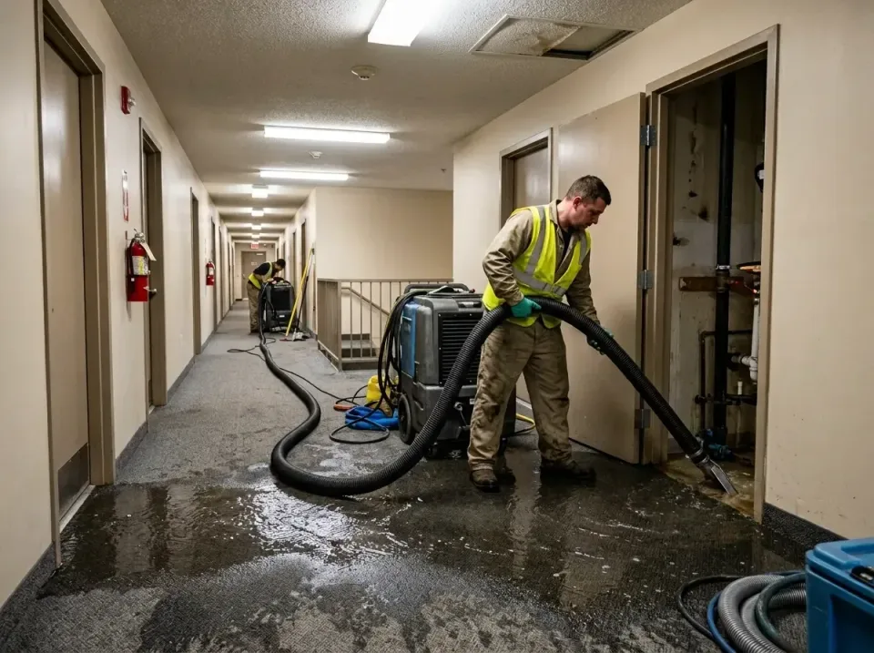 multi-unit-apartment-hallway-f-005 — frequently asked questions, Emergency Burst Pipe Water Extraction & Removal in Hazel Cr…